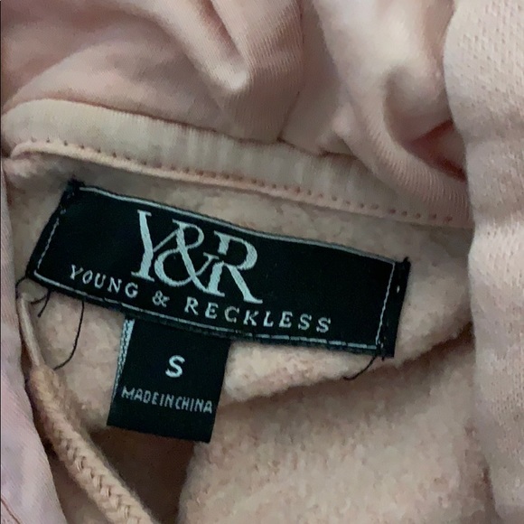 Womens young and reckless crop top like for offers - Picture 2 of 2